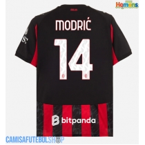 Camisa de time de futebol AC Milan Luka Modric #14 Replicas 1º Equipamento 2025-26 Manga Curta